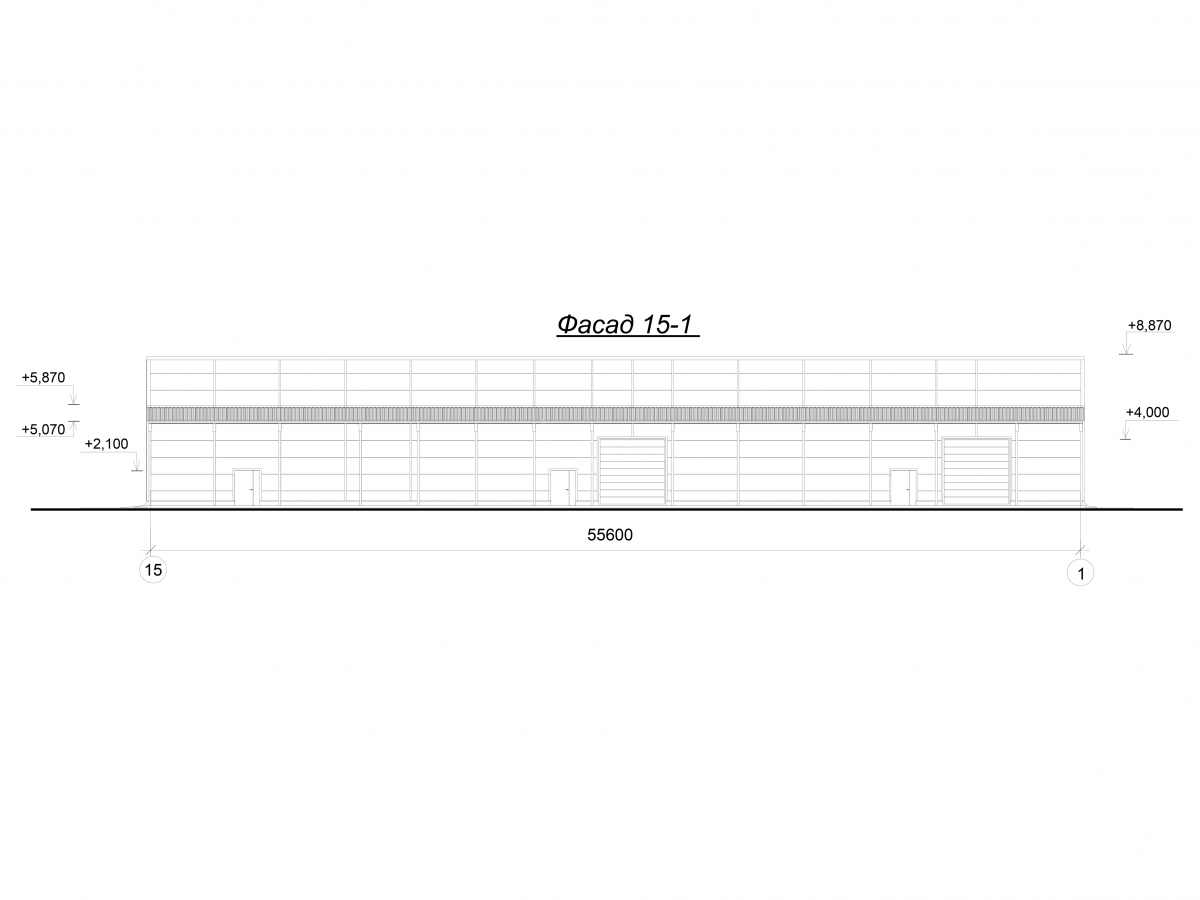 3D визуализация Каркасный склад из сэндвич-панелей - фото 13