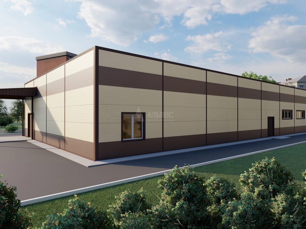 3D визуализация Магазин из сэндвич-панелей - фото 5