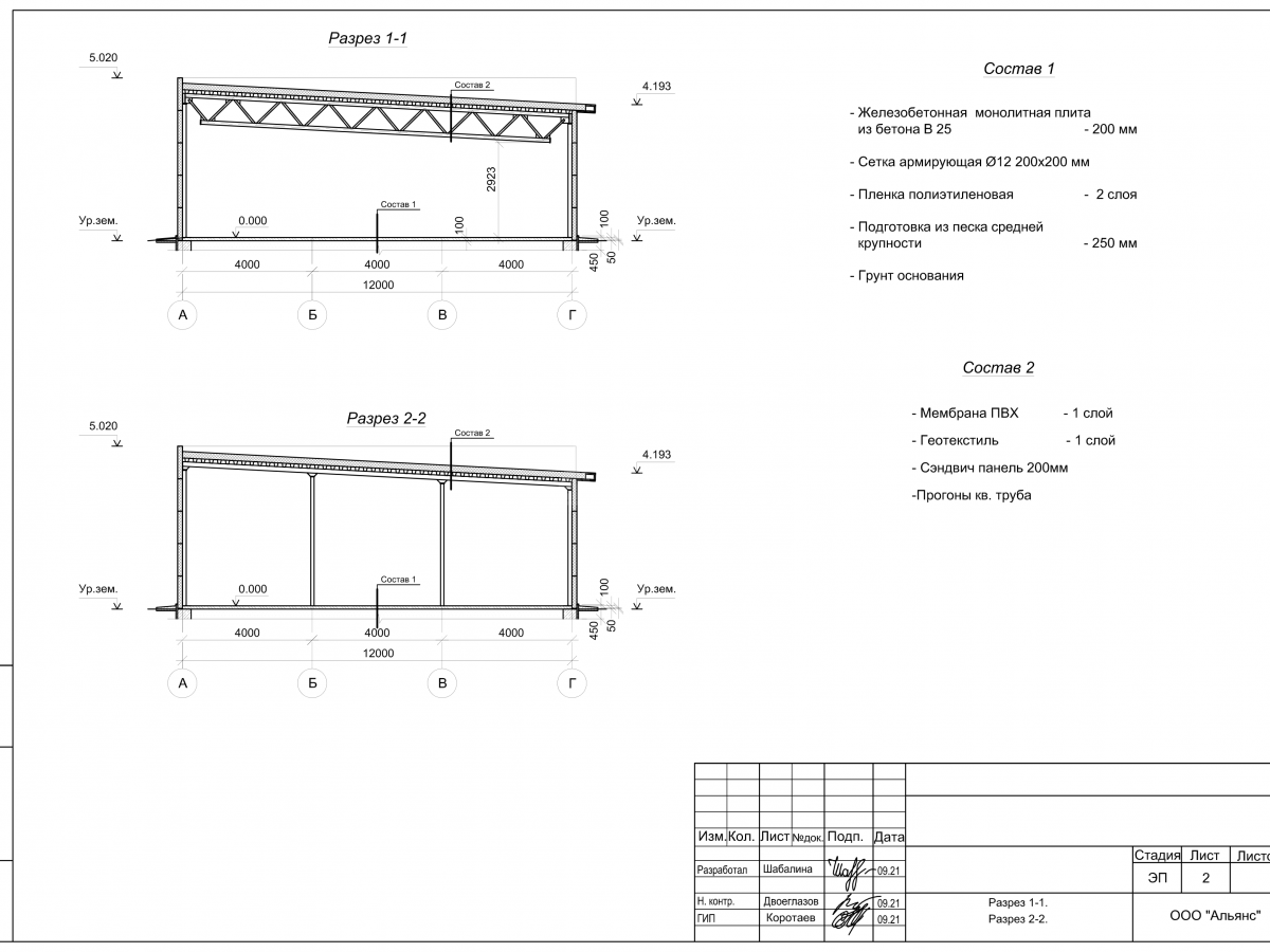 Планировка Магазин из сэндвич-панелей -  фото 1