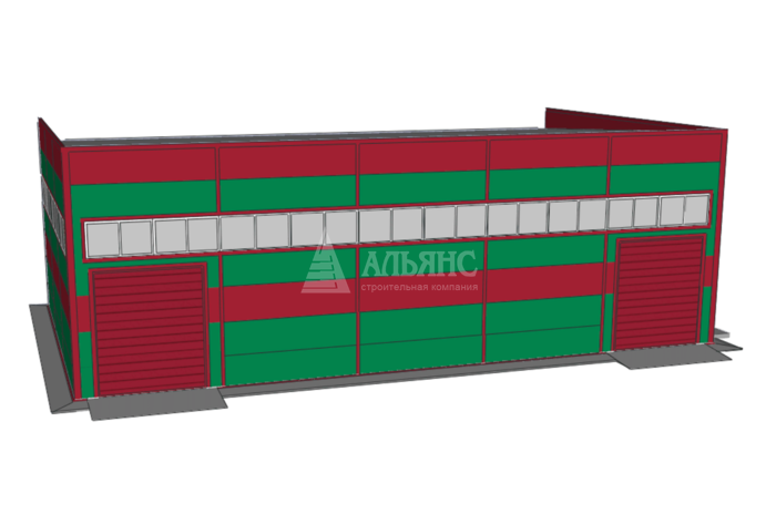3D визуализация Склад из сэндвич-панелей - фото 5