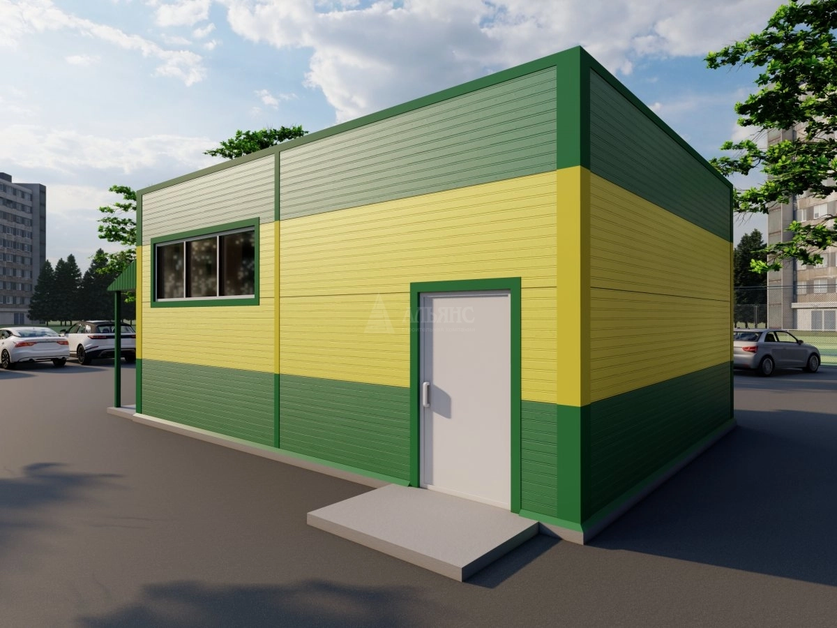 3D визуализация Павильон из сэндвич-панелей - фото 3