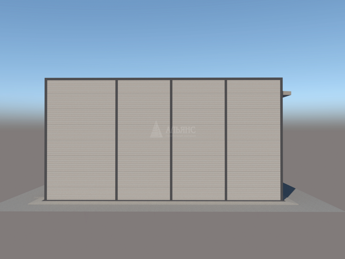 3D визуализация СТО из сэндвич-панелей - фото 7