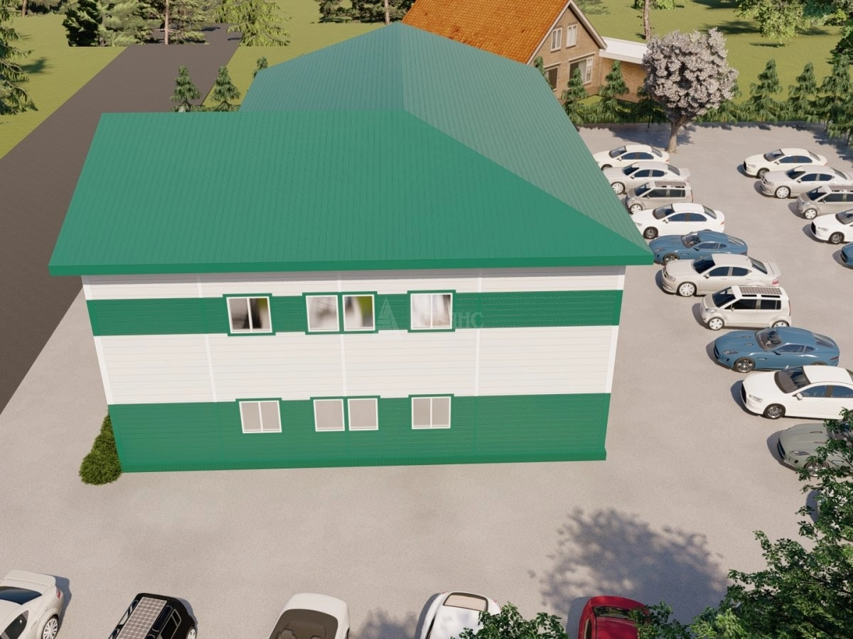 3D визуализация Общежитие из сэндвич-панелей - фото 4