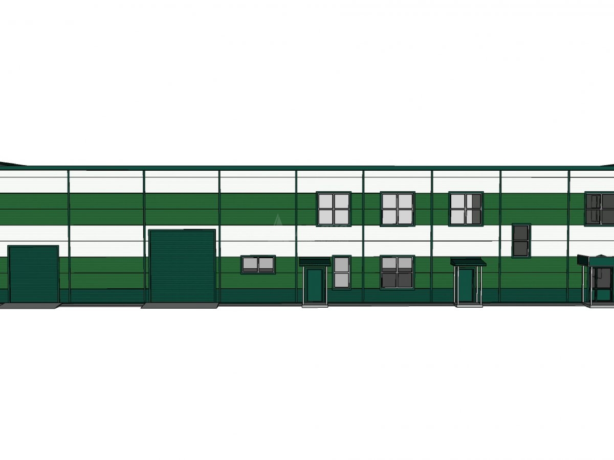 3D визуализация Офисно-складское здание из сэндвич-панелей - фото 7