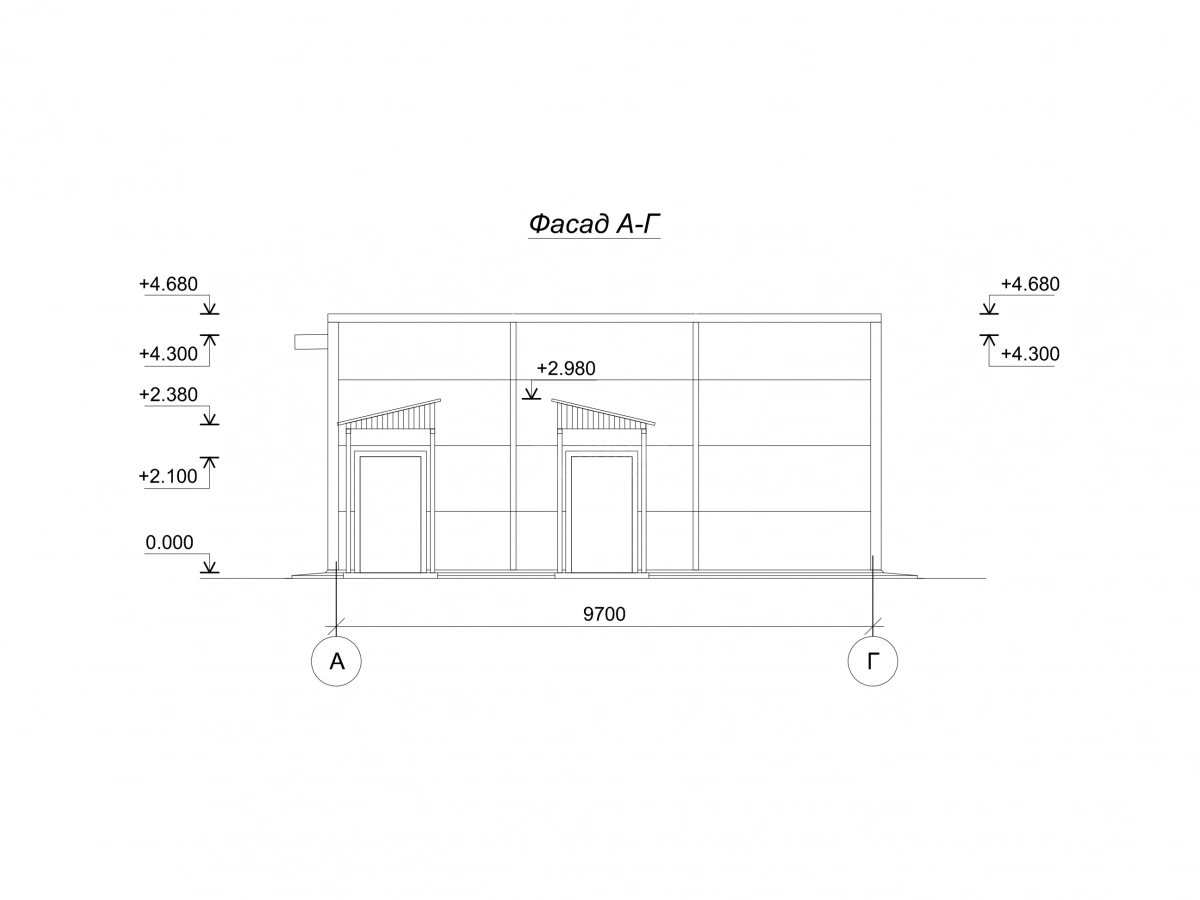 Планировка Офис из сэндвич-панелей -  фото 4
