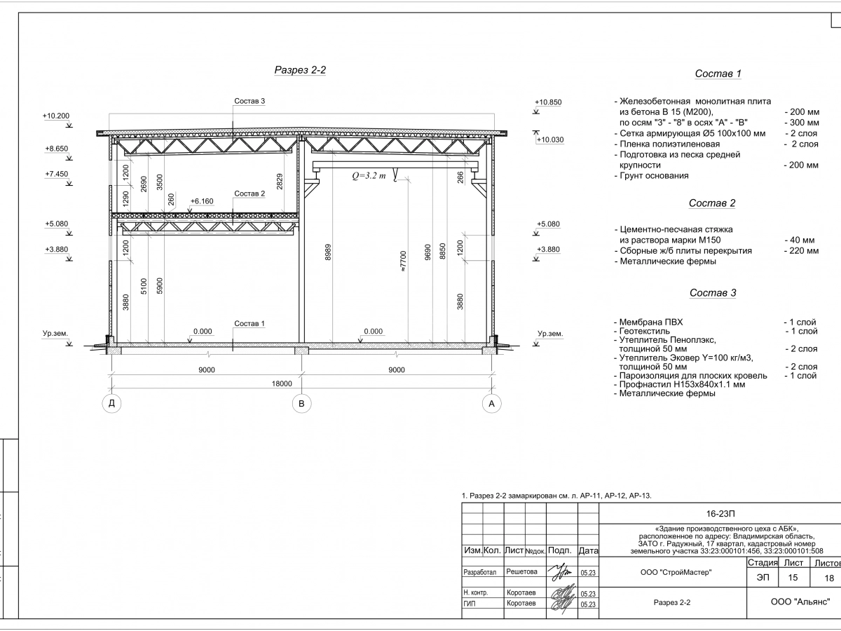 Планировка Цех с АБК из сэндвич-панелей -  фото 7