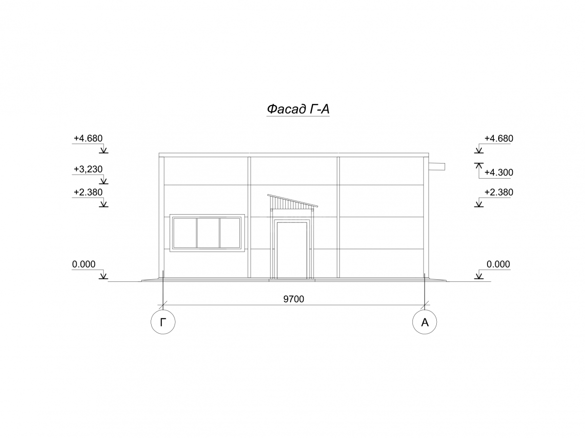 3D визуализация Офис из сэндвич-панелей - фото 11